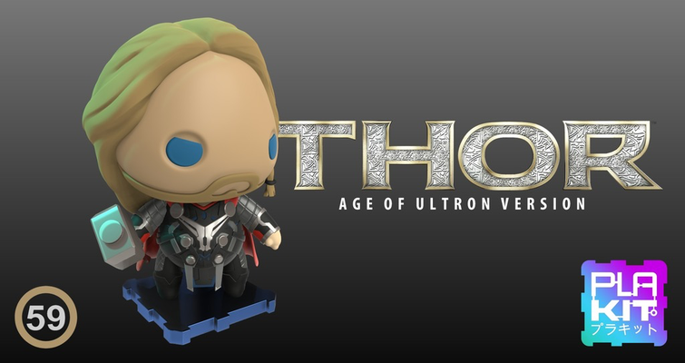 thor remixato by ballucz giocattoli giochi personaggi meraviglia carina film simpatico leggenda giocattolo 3d print model - Mito3D