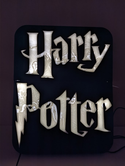 harry vasaio litofania lightbox by sitero arte segni loghi fan calice fuoco voldemort silente luce lampada guidato ammonitore bros 3d print model - Mito3D