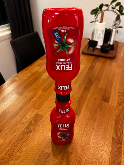 felix ketchup flasche koppler by closeenoughmachineshop haushalt haus modelle 3d print model - Mito3D