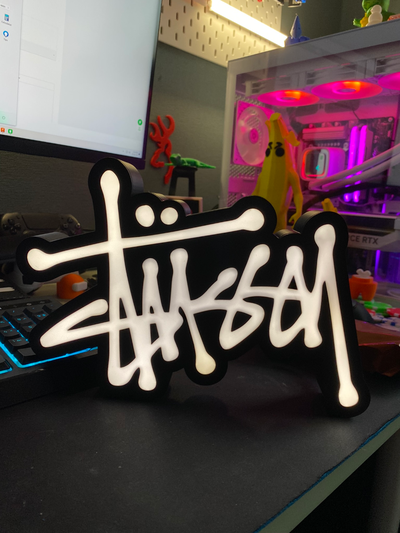 stussy hafif kutu by maut3d sanat modeller dekor ev dekoru led led kutusu lamba lamba ışık tasarımcı 3d print model - Mito3D