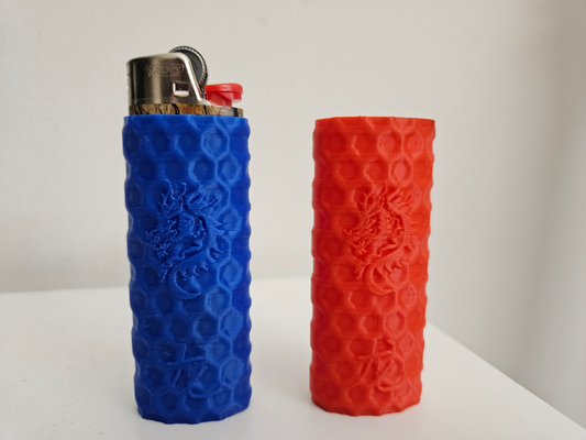 bic çakmak ejderha kol by galipler hobi kendin yap durum kılıf 3d print model - Mito3D