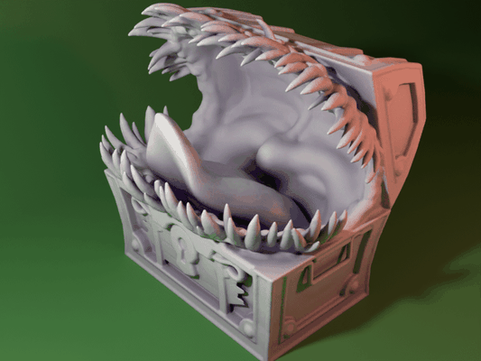 giant mimic dnd mini remixed by darkwing miniatures creatures dndmini dndminiature miniature ttrpg 3d print model - Mito3D