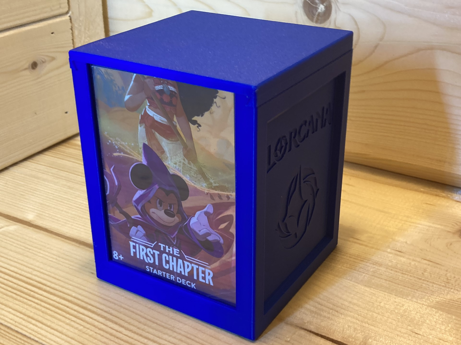 empilhável lorcana coberta caixa by warrell72 brinquedos jogos disney negociação cartão dados 3D print model - Mito3D