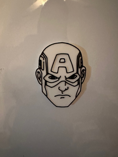 captain america magnet by goldiesvinyl household decor cap marvel avengers fridge 3d print model - Mito3D