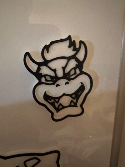 bowser magnet by goldiesvinyl haushalt dekor super mario nintendo 3d print model - Mito3D