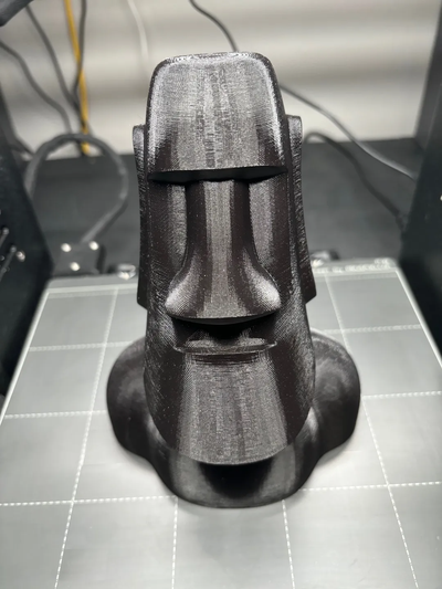 moai by pzi 3d kunst skulpturen meme emoji skulptur benchy 3d print model - Mito3D