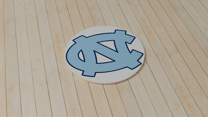 unc untersetzer by miker73 haushalt dekor norden carolina universität of ncaa abonnieren basketball 3d print model - Mito3D