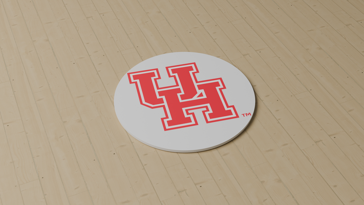 université of houston coaster by miker73 ménage décor ncaa ncaababasketball basketball verre 3d print model - Mito3D