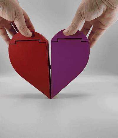 san valentin día primavera bloquear caja by astuto fabricante casa decoración muelles regalo cargado resortes amor corazón corazones enamorado san valentín regalos dia cajas forma corazon amantes 3d print model - Mito3D