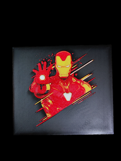 iron man hueforge by disttrack3d generative 3d model & lithophane ironman fast 3d print model - Mito3D