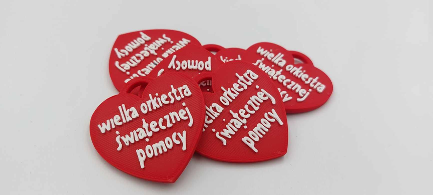 wo p cuore by dominik afrowy arte modelli wosp enorme orchestra natale aiuto 3d print model - Mito3D