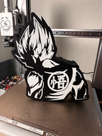 drachen ball goku led licht box by schwarzmon kreationen spielzeuge spiele zeichen dragon anime cosplay leuchtkasten 3d print model - Mito3D