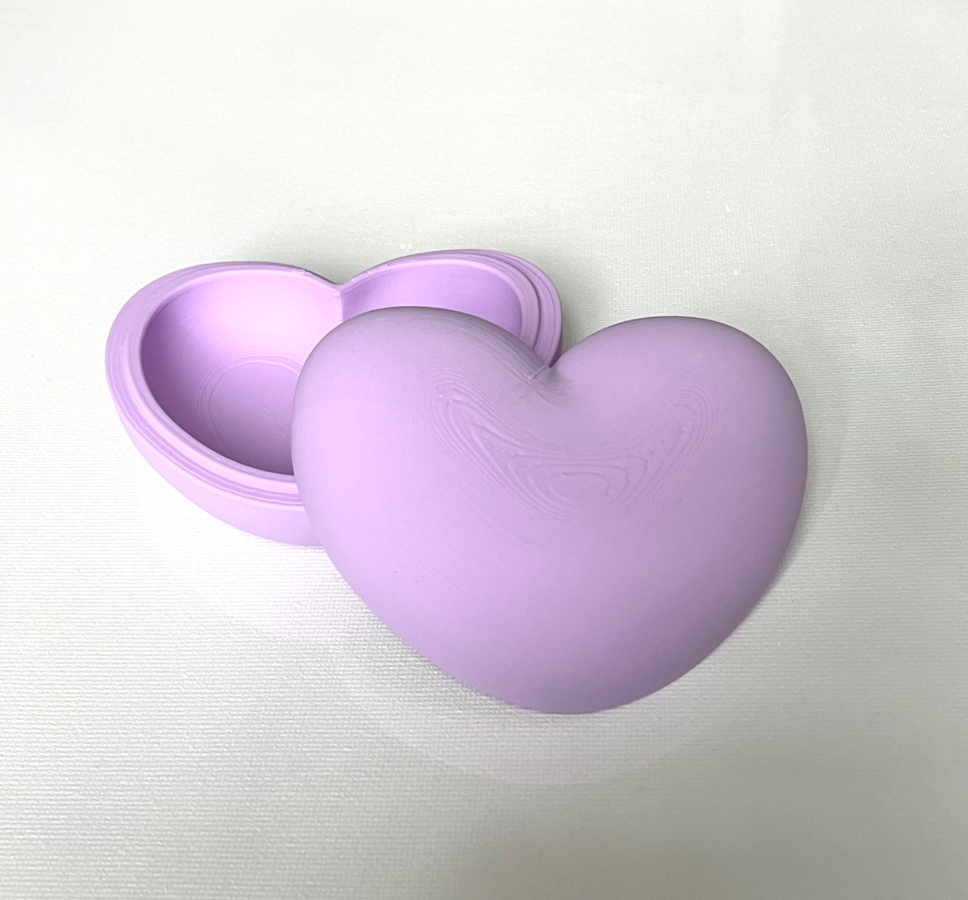 smooth puffy heart gift box by kndesigns3d household decor valentine valentines jewelry fluffy wife girl 3D print model - Mito3D