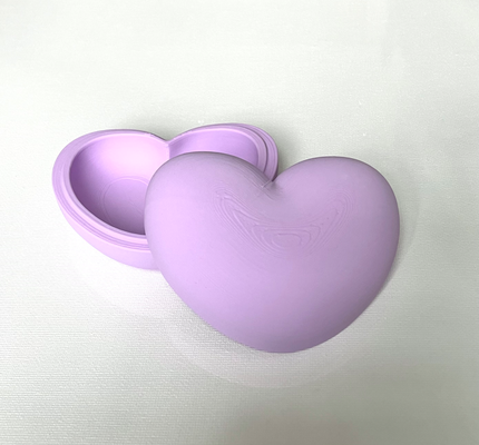 smooth puffy heart gift box by kndesigns3d household decor valentine valentines jewelry fluffy wife girl 3d print model - Mito3D