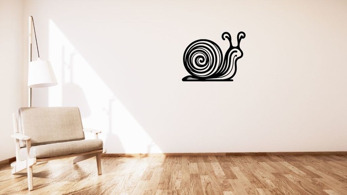 snail nek wall decoration by kutnohormac art 2d 2dart 2dwallart 3dart 3dwallart bedroom decor home homedecor livingroom minimalist minimalistic wallart wallmount 3d print model - Mito3D