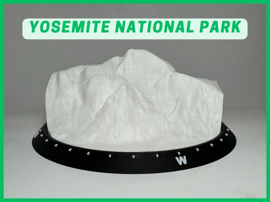 yosemite national park - tiny topo 3d dome by 3dfolio education geography parks usa terrain 3d print model - Mito3D