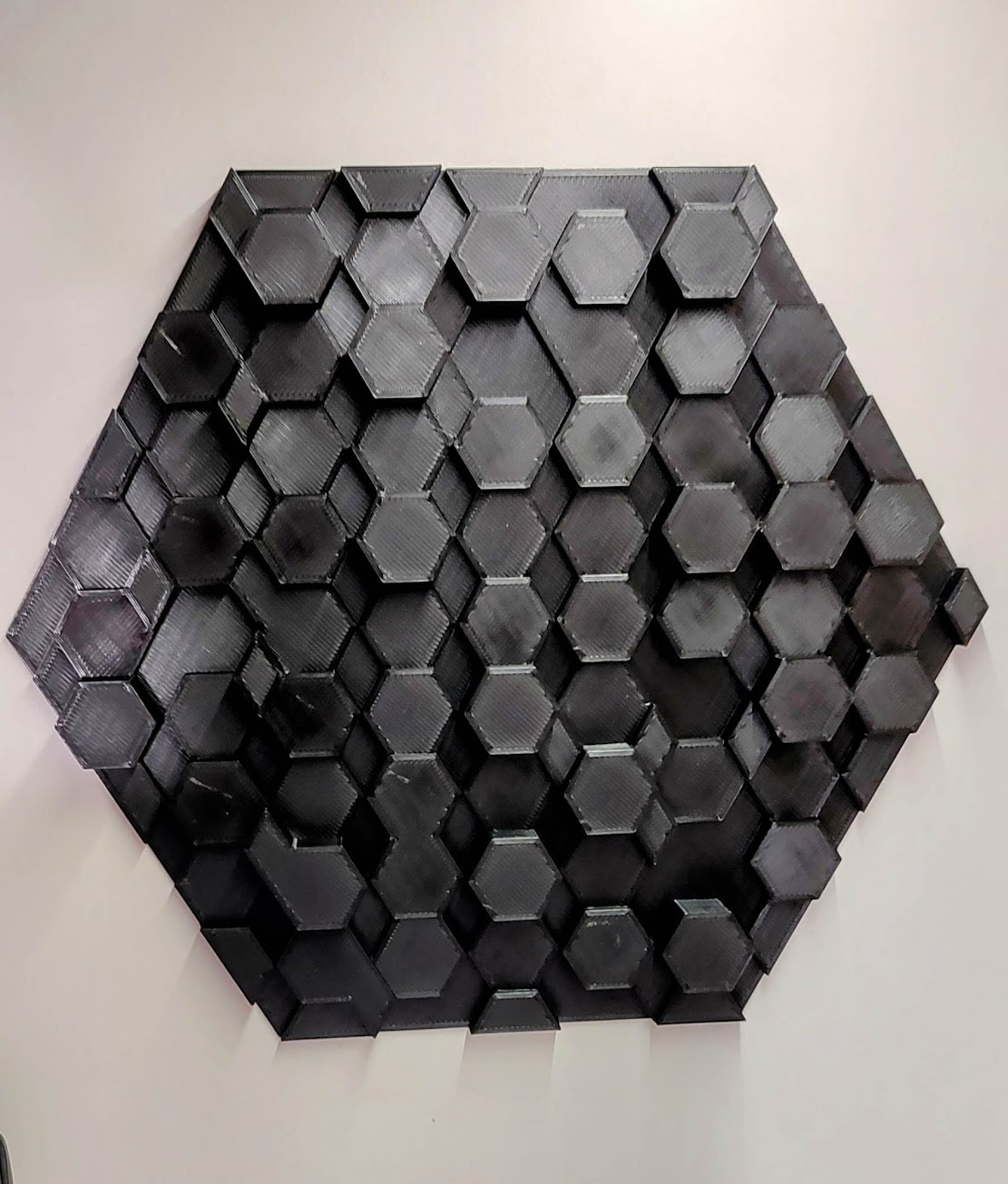 klang isolierung panel 200x200 hexagon by porlock hobby diy musik audio halterung box 3D print model - Mito3D