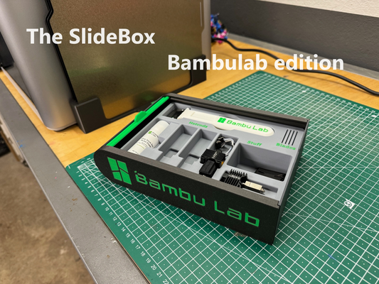 slidebox bambu laboratório edição by reuter corporação 3d impressora acessórios caixa poupar deslizar caixa ferramentas bambulab organizador 3d print model - Mito3D