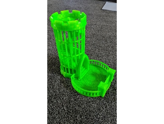 dice tower remixed by landlord rentz toys & games dicetower diceroller 3d print model - Mito3D