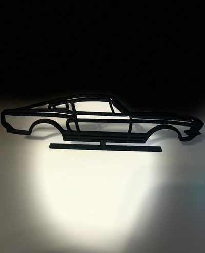 mustang 67 silhouette by bolt3ddesign hobby diy fahrzeuge wagen anzeige 3d print model - Mito3D