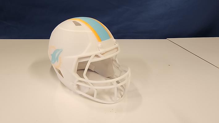 delfines casco remezclado by depep1 pasatiempo bricolaje diy deporte aire libre fútbol delfín nfl 3d print model - Mito3D