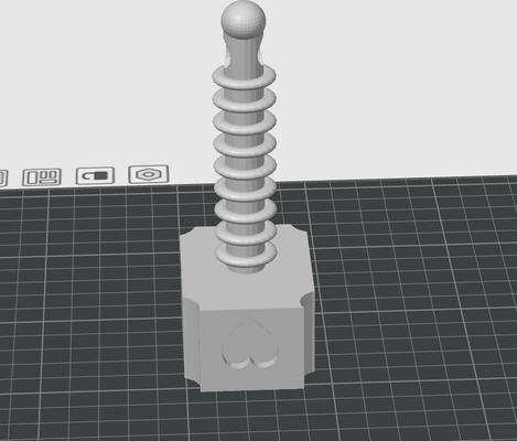 liebe hammer by 3dawesomeness 3d drucker prüfung modelle printinplace 3d print model - Mito3D