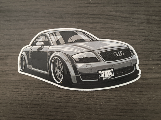 audi tt hutschmiede by abonnieren kunst 2d fahrzeug wagen 3d print model - Mito3D