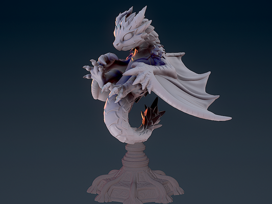 cute dragon 6 by minishev miniatures creatures 3d print model - Mito3D