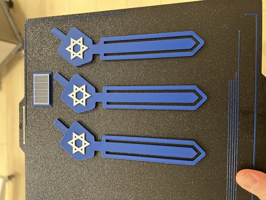 judaico feriado marca páginas by adão l arte sinais logotipos estrela dreidel channukah hanukah davi 3d print model - Mito3D