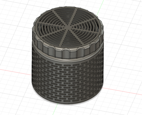 sílica gel jarra simples força remixar remixado by adão l 3d impressora acessórios 3d print model - Mito3D