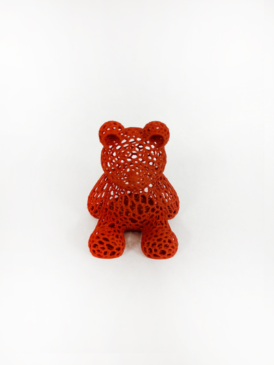 voronoi amore orsacchiotto orso by samattività giocattoli giochi peluche pasqua bambino animale arte orsettoconcuore 3d print model - Mito3D