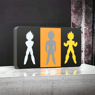 dragon ball z light box by zupa 3d household decor lightbox led lamp 3d print model - Mito3D