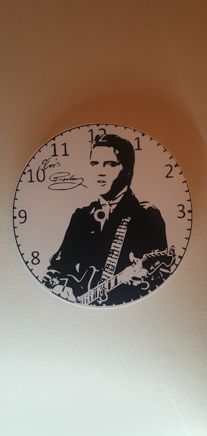 elvis relógio assinatura mecanismo habitação by nelly16 casa decoração cara 3D print model - Mito3D