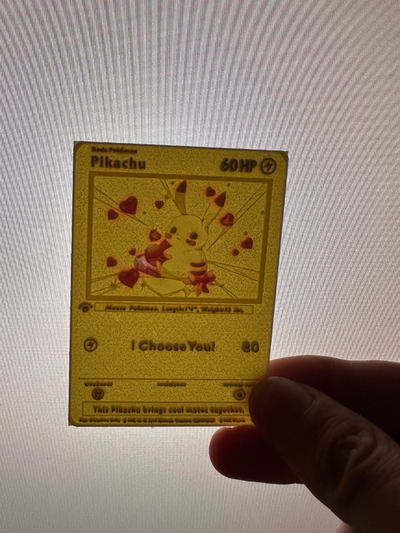 pikachu valentines journée 5 pokémon carte lithophane by thatguy08 art 2d 3d print model - Mito3D