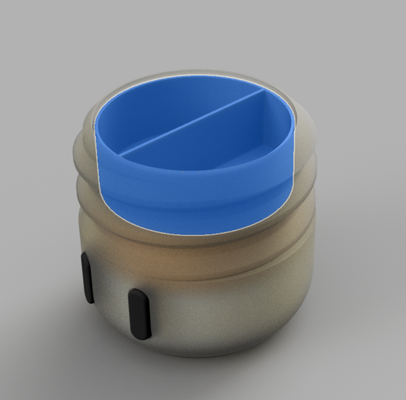cogumelo bento caixa bandeja inserções partes materiais remixado by adão l casa modelos inserir 3d print model - Mito3D