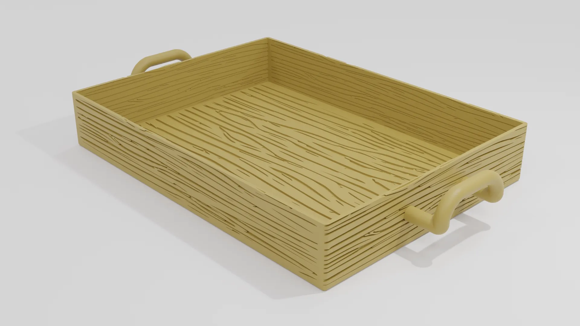 wooden tray home decoration by 3d4u household decor wood pla woodpla 3D print model - Mito3D