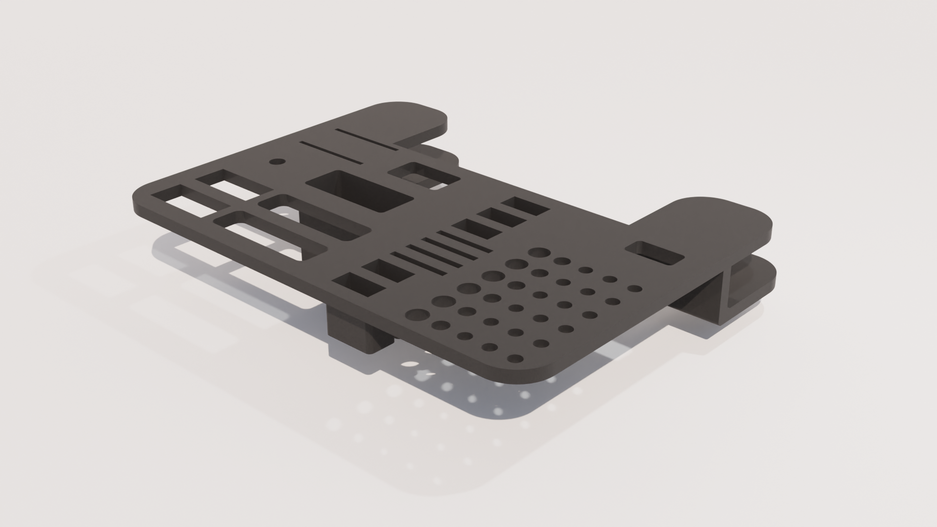 mesa 3d impresión herramienta organizador by 3d4u impresora accesorios tarjeta sd maleficio caja herramientas alicates llave usb raspador calibrar 3D print model - Mito3D