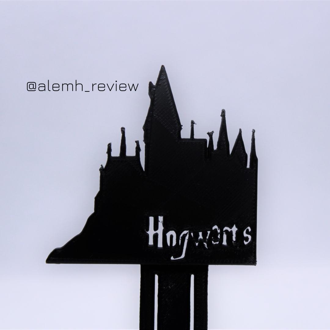 hogwarts castle bookmark by alemh review tools gadgets bookmarks bookmarker harrypotter potter harry hermione voldemort silente 9 3 4 934 piton marker bookmarkers hagrid hogwards hogward ron draco wand fantasy book books segnalibro gift girlfriend love fiance booklover 3D print model - Mito3D