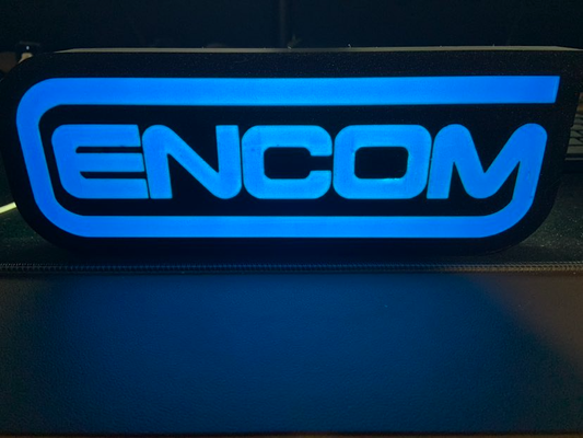 encom logo hafif kutu tron by brentglover1970 sanat işaretler logolar film 3d print model - Mito3D