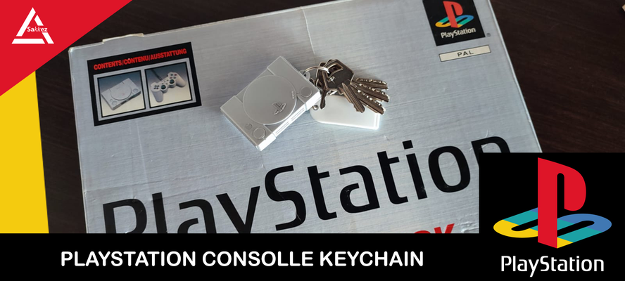 psx playstation konsole schlüsselbund by schach spielen spiele mode modelle schlüssel videospiel video spiel spieler gaming komisch niedlich geschenk kette ketten schlüsselanhänger leise hügel bewohner böse 3d print model - Mito3D