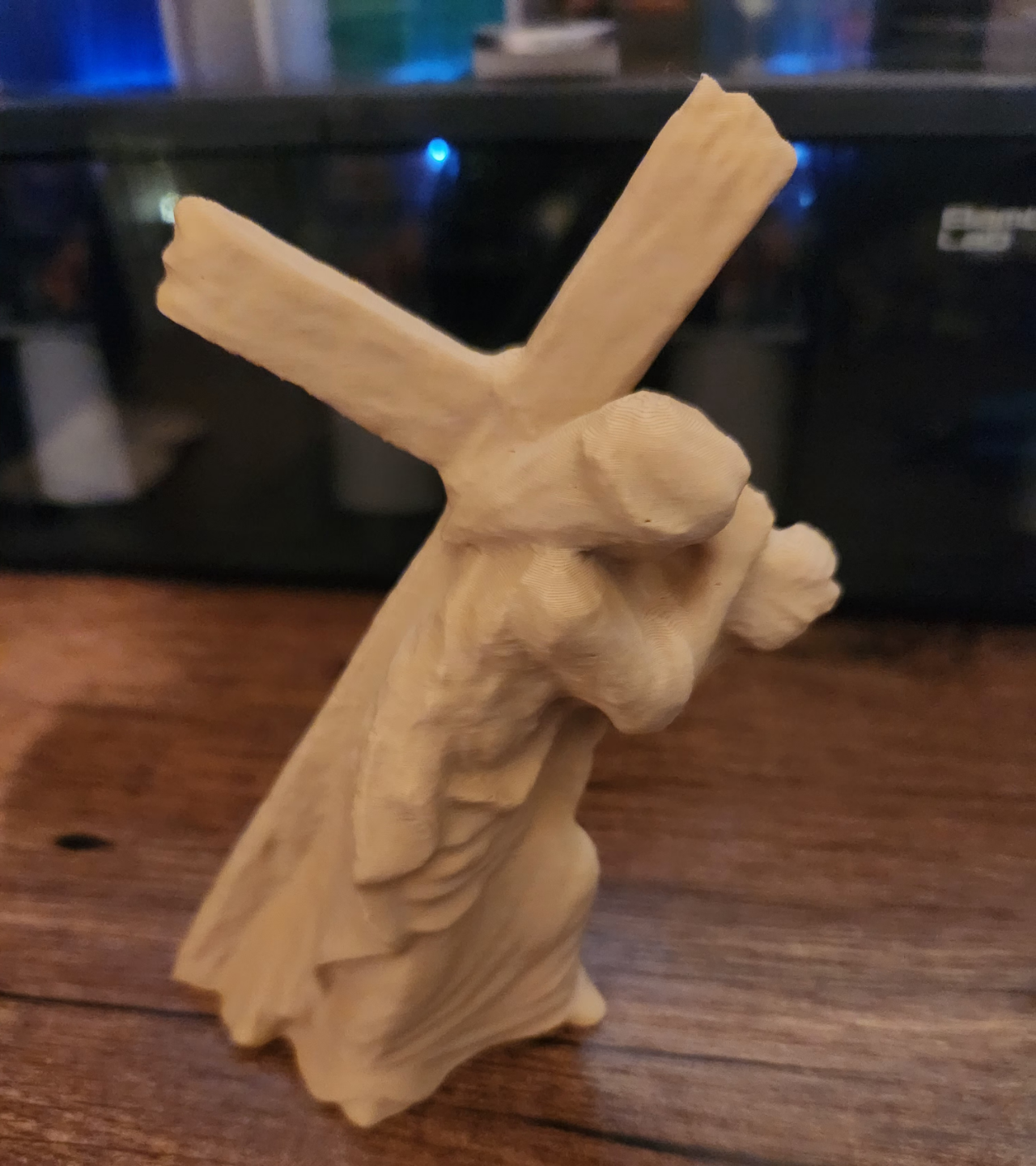 jésus portant croix remixé by praus8577 art modèles christ traverser 3D print model - Mito3D