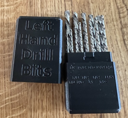 imperial bits box - left hand drillhog remixed by adam l tools 3d print model - Mito3D