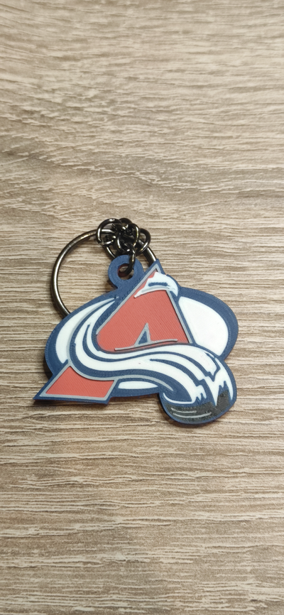 colorado avalanche chaveiro by carlson arte sinais logotipos nhl chaveiros porta chaves chave 3d print model - Mito3D