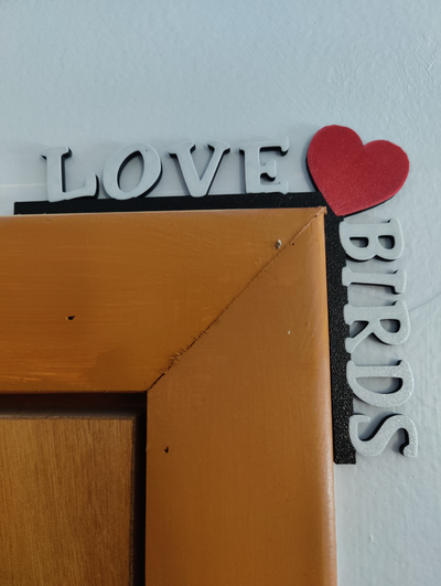 love birds door trim by uncle joeys creations household decor valentine valentines day gift true wife girlfriend 3d print model - Mito3D