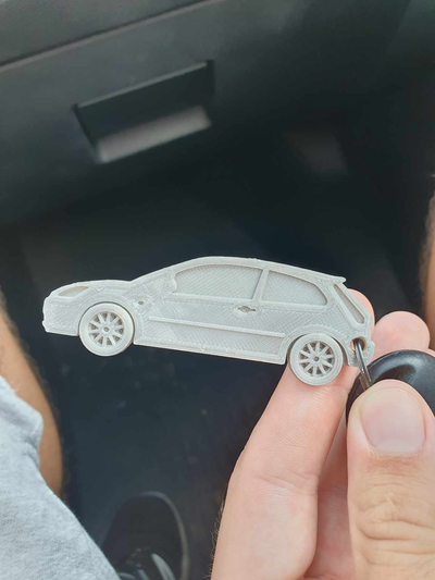 keycar - ford fiesta mk6 by zumars art signs & logos keychain free car 3d print model - Mito3D