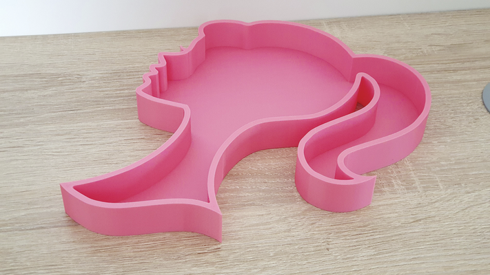 barbie deko mesa by rtrigo3d ev halkı dekor aksesuar kutu rtr3d rosa 3d print model - Mito3D