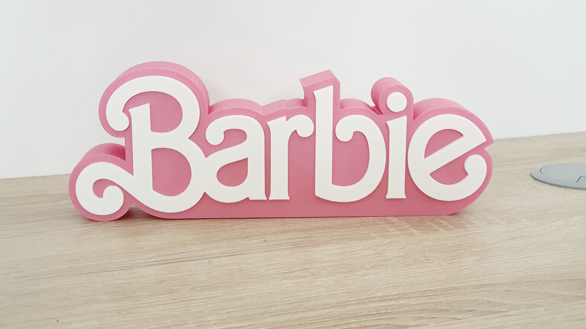 barbie logo eski by rtrigo3d ev halkı dekor aksesuar kutu rtr3d rosa 3D print model - Mito3D