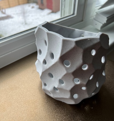 orchid vase remixed by adam l household garden flowerpot 3d print model - Mito3D