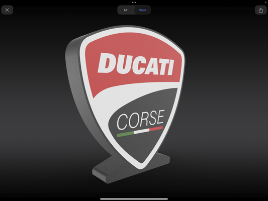 ducati corse logo by rtrigo3d haushalt dekor monster abonnieren licht box leuchtkasten zubehörteil led rtr3d luz 3d print model - Mito3D