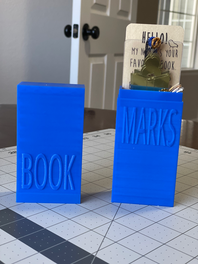 lesezeichen bewahrer 2 größen by colmar hobby diy buch lesen zubehörteil box marker 3d print model - Mito3D